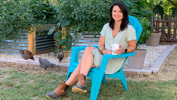 Ashlee and her Beautiful Raised Bed Garden