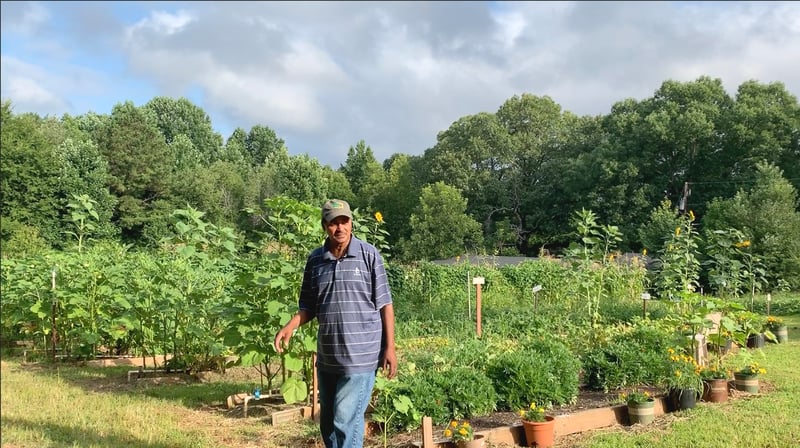 Robert and his Garden