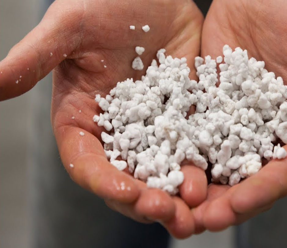 Perlite - a common potting soil ingredient