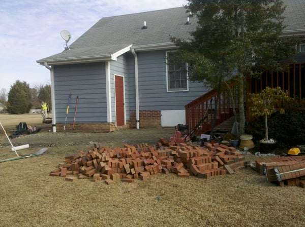 brie backyard 2011 mid-patio renovation