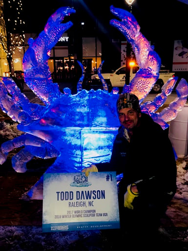 Todd Dawson champion ice sculpture